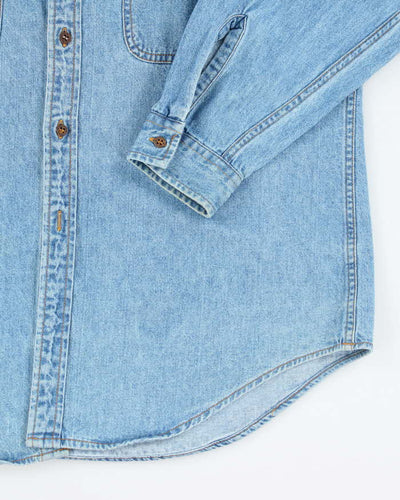 Vintage 2000's Levi's Light Wash Denim Shirt - M