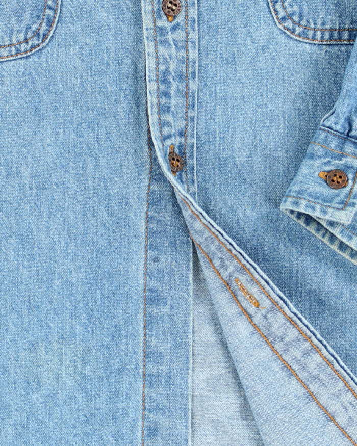 Vintage 2000's Levi's Light Wash Denim Shirt - M