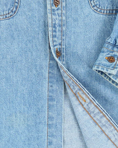 Vintage 2000's Levi's Light Wash Denim Shirt - M