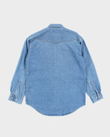 Vintage 2000's Levi's Medium Wash Snap Button Denim Shirt - S