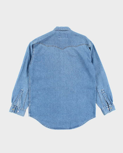 Vintage 2000's Levi's Medium Wash Snap Button Denim Shirt - S