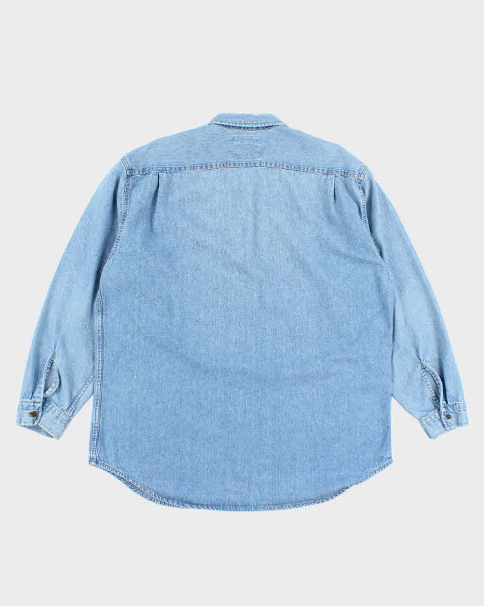 Vintage 2000's Levi's Medium Wash Button Up Denim Shirt - XL