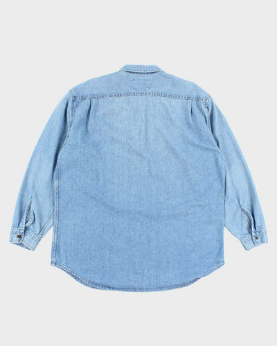 Vintage 2000's Levi's Medium Wash Button Up Denim Shirt - XL