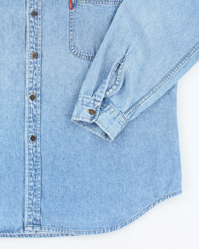 Vintage 2000's Levi's Medium Wash Button Up Denim Shirt - XL