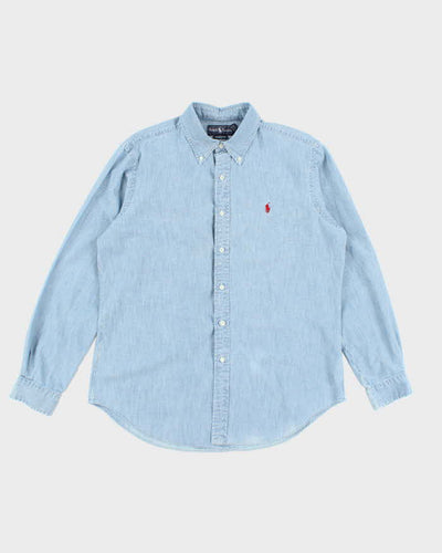 Vintage 2000's Ralph Lauren Light Wash Denim Shirt - L