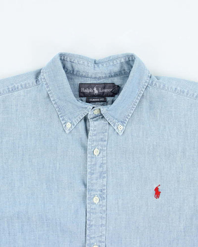 Vintage 2000's Ralph Lauren Light Wash Denim Shirt - L