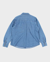 Vintage 2000's Embroidered Halloween Button Up Denim Shirt - XL
