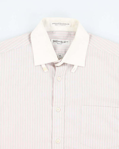 Vintage 90's Yves Saint Laurent Striped Button Up Shirt - M