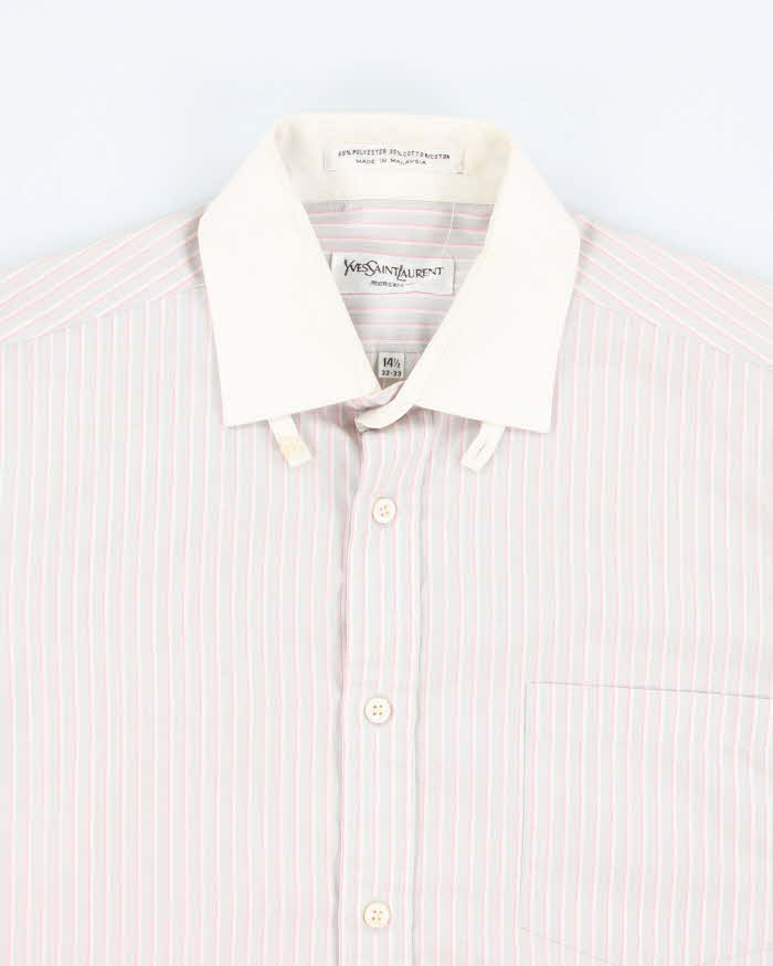 Vintage 90's Yves Saint Laurent Striped Button Up Shirt - M