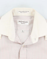 Vintage 90's Yves Saint Laurent Striped Button Up Shirt - M