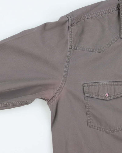 Vintage Y2K Diesel Western Snap Button Shirt - XL
