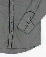 Vintage 90's Gothic Embroidered Western Snap Button Shirt - M