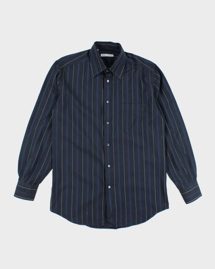 Vintage Y2K Dolce & Gabbana Striped Button Up Shirt - M