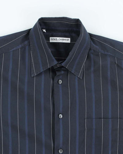 Vintage Y2K Dolce & Gabbana Striped Button Up Shirt - M