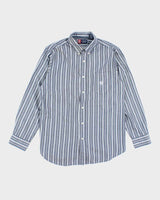 Vintage Y2K Chaps Striped Button Up Shirt - M