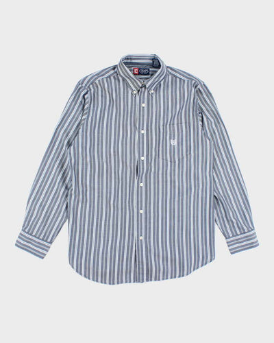 Vintage Y2K Chaps Striped Button Up Shirt - M