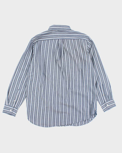 Vintage Y2K Chaps Striped Button Up Shirt - M