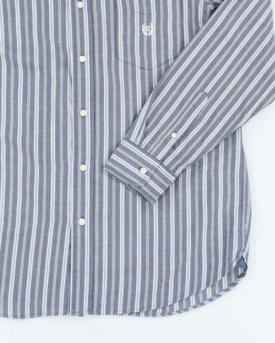 Vintage Y2K Chaps Striped Button Up Shirt - M