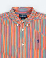 Vintage Ralph Lauren Striped Button Up Shirt - XL