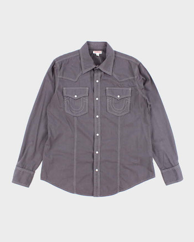 Vintage Y2K True Religion Snap Button Shirt - XXL