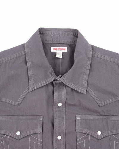 Vintage Y2K True Religion Snap Button Shirt - XXL