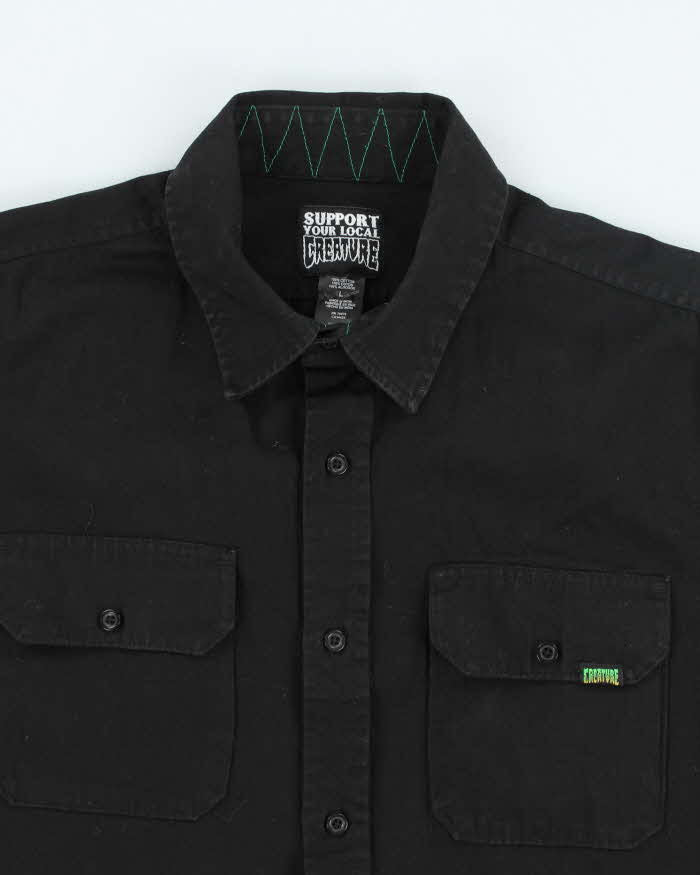 Vintage 2000's Creature Skateboards Heavyweight Button Up Shirt - L