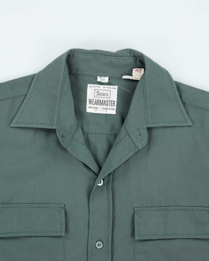 Vintage 80's Sears Double Breast Pocket Shirt - M