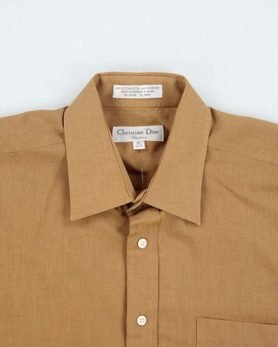 Vintage 90's Christian Dior Plain Button Up Shirt - L