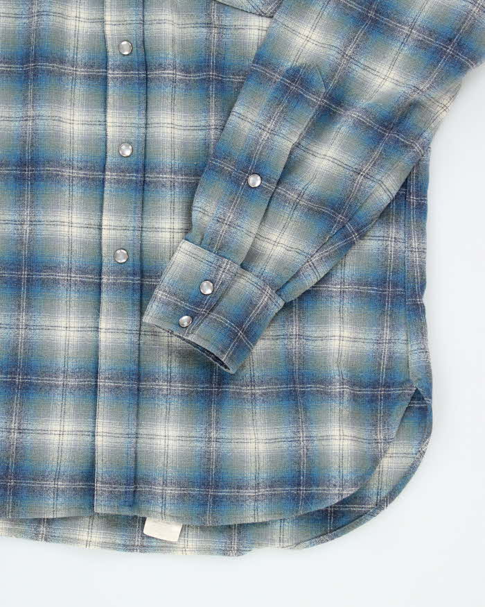 Vintage 80's Pendleton Snap Button Wool Shirt - L