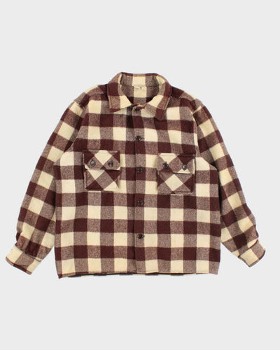 Vintage 70's Minnesota Woolen Heavyweight Button Up Shirt - L