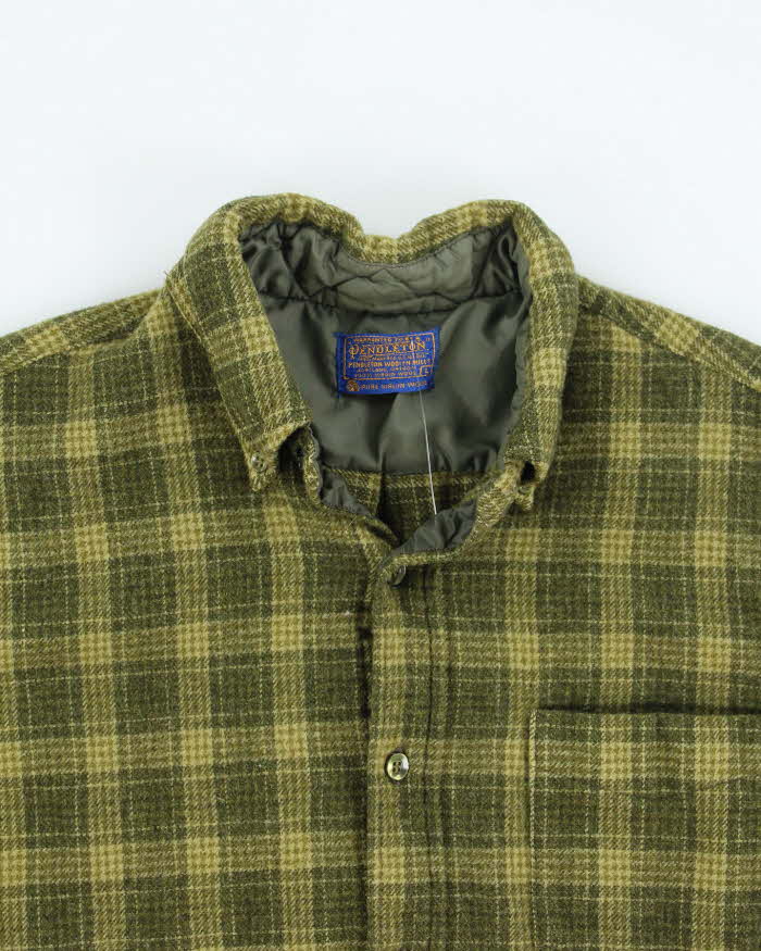 Vintage 70's Pendleton Short Sleeve Wool Button Up Shirt - L