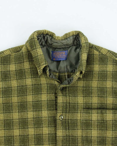 Vintage 70's Pendleton Short Sleeve Wool Button Up Shirt - L