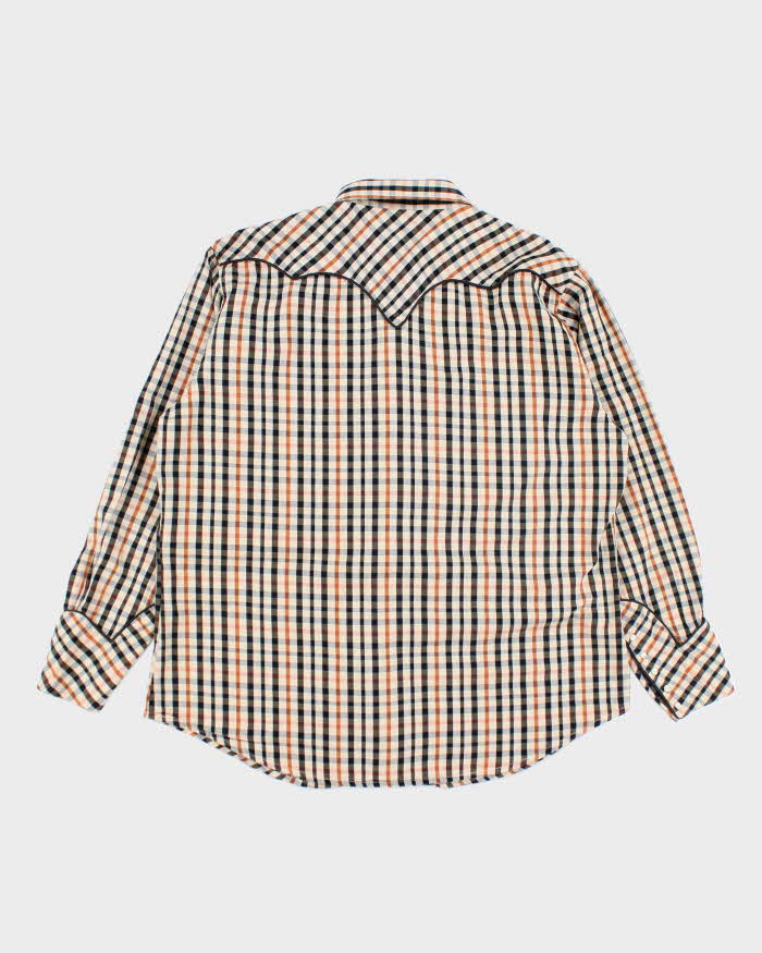 Vintage 80's Wrangler Western Wear Snap Button Shirt - XL
