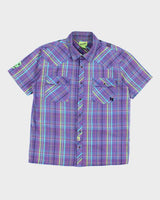 Vintage Y2K Iron Fist Graphic Printed Short Sleeve Shirt - M