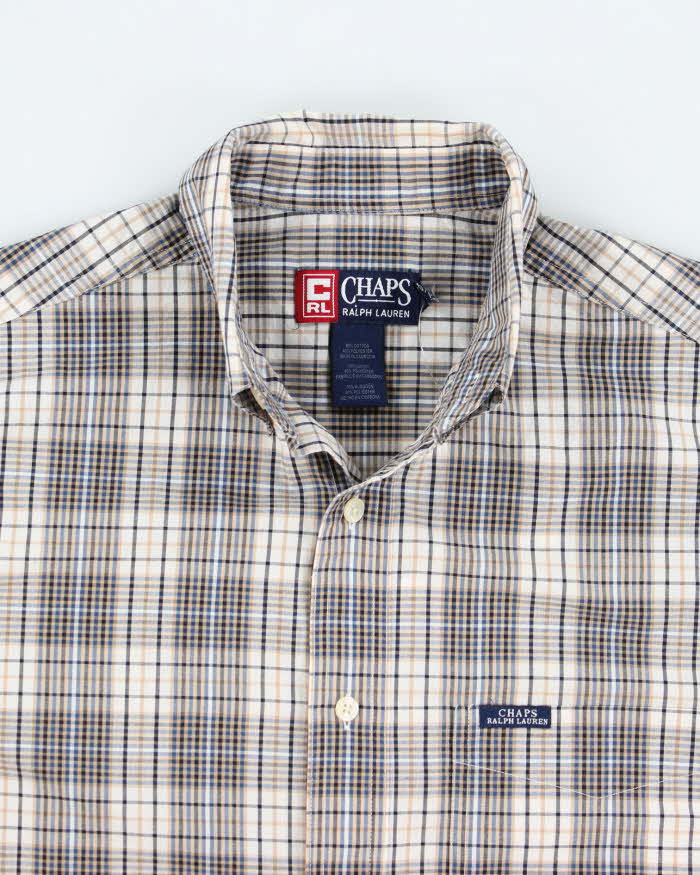 Vintage 90's Chaps Button Up Long-Sleeved Shirt - S