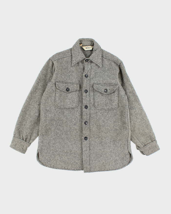 Vintage 70's Woolrich Heavyweight Wool Button Up Shirt - M