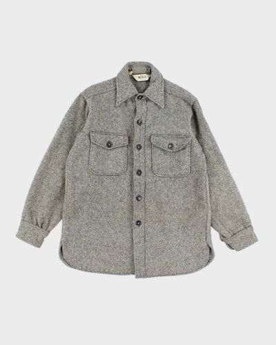 Vintage 70's Woolrich Heavyweight Wool Button Up Shirt - M