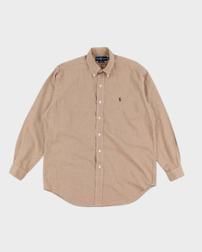 Vintage 90's Ralph Lauren Check Button Up Shirt - M