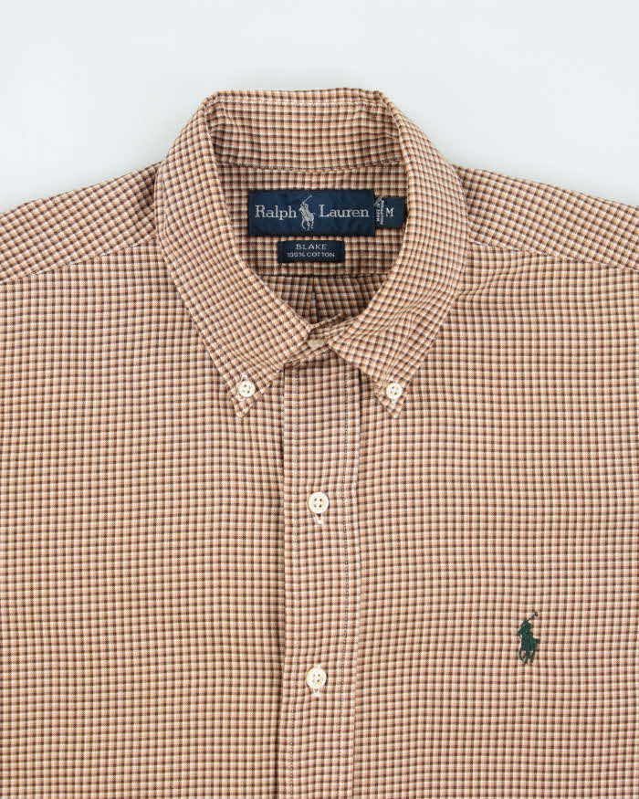 Vintage 90's Ralph Lauren Check Button Up Shirt - M