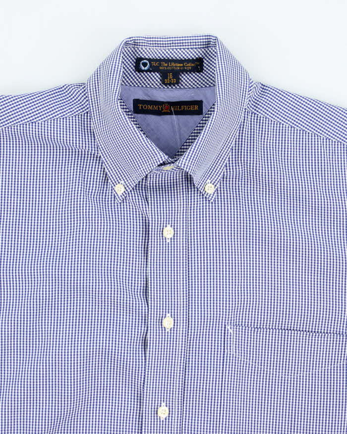 Vintage 2000's Tommy Hilfiger Check Button Up Shirt - XL