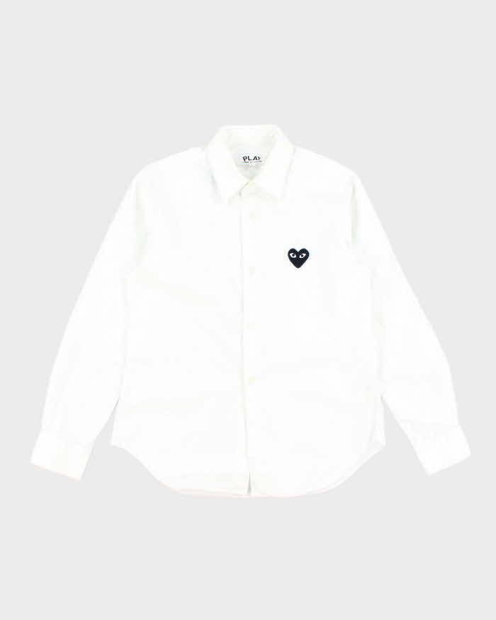 Vintage 2000's Comme Des Garcons Small Heart Button Up Shirt - L