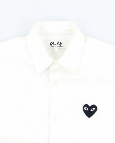 Vintage 2000's Comme Des Garcons Small Heart Button Up Shirt - L