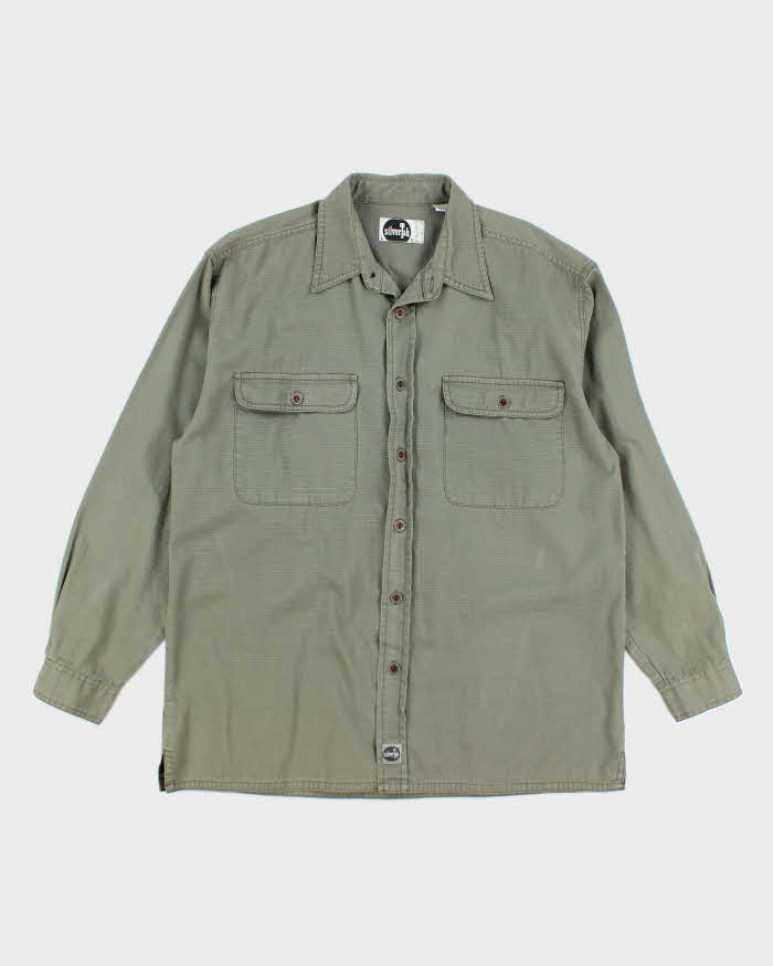 Vintage 90's Levi's Silver Tab Heavyweight Button Up Shirt - L