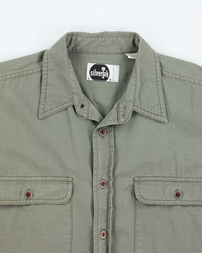 Vintage 90's Levi's Silver Tab Heavyweight Button Up Shirt - L