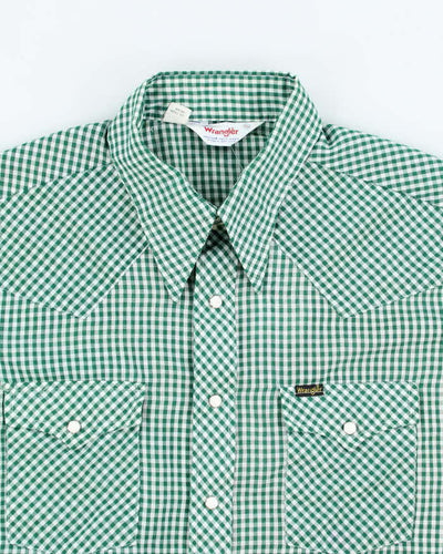 Vintage 80's Wrangler Snap Button Western Shirt - XL