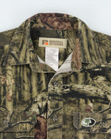Vintage Y2K Russell Athletic Real Tree Camouflage Button Up Shirt - S