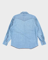 Vintage 90's Wrangler Snap Button Denim Shirt - L