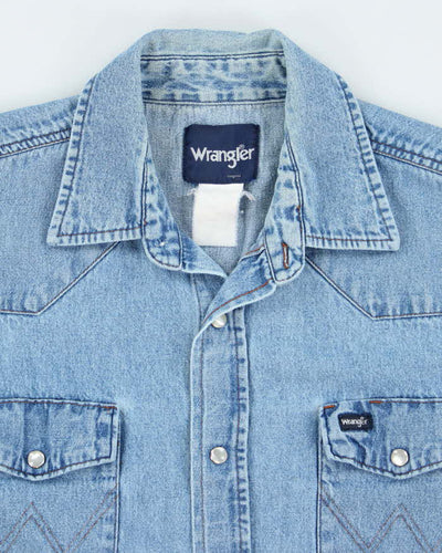 Vintage 90's Wrangler Snap Button Denim Shirt - L