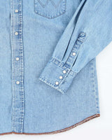 Vintage 90's Wrangler Snap Button Denim Shirt - L