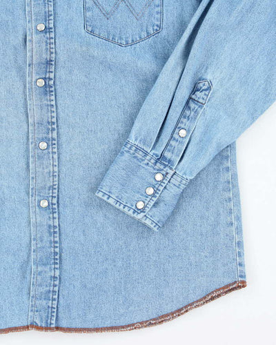 Vintage 90's Wrangler Snap Button Denim Shirt - L
